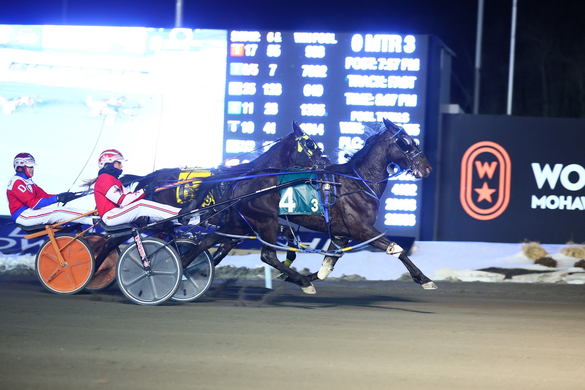 Anita Ouellette winning the International Women's Day race in March. (New Image Media)