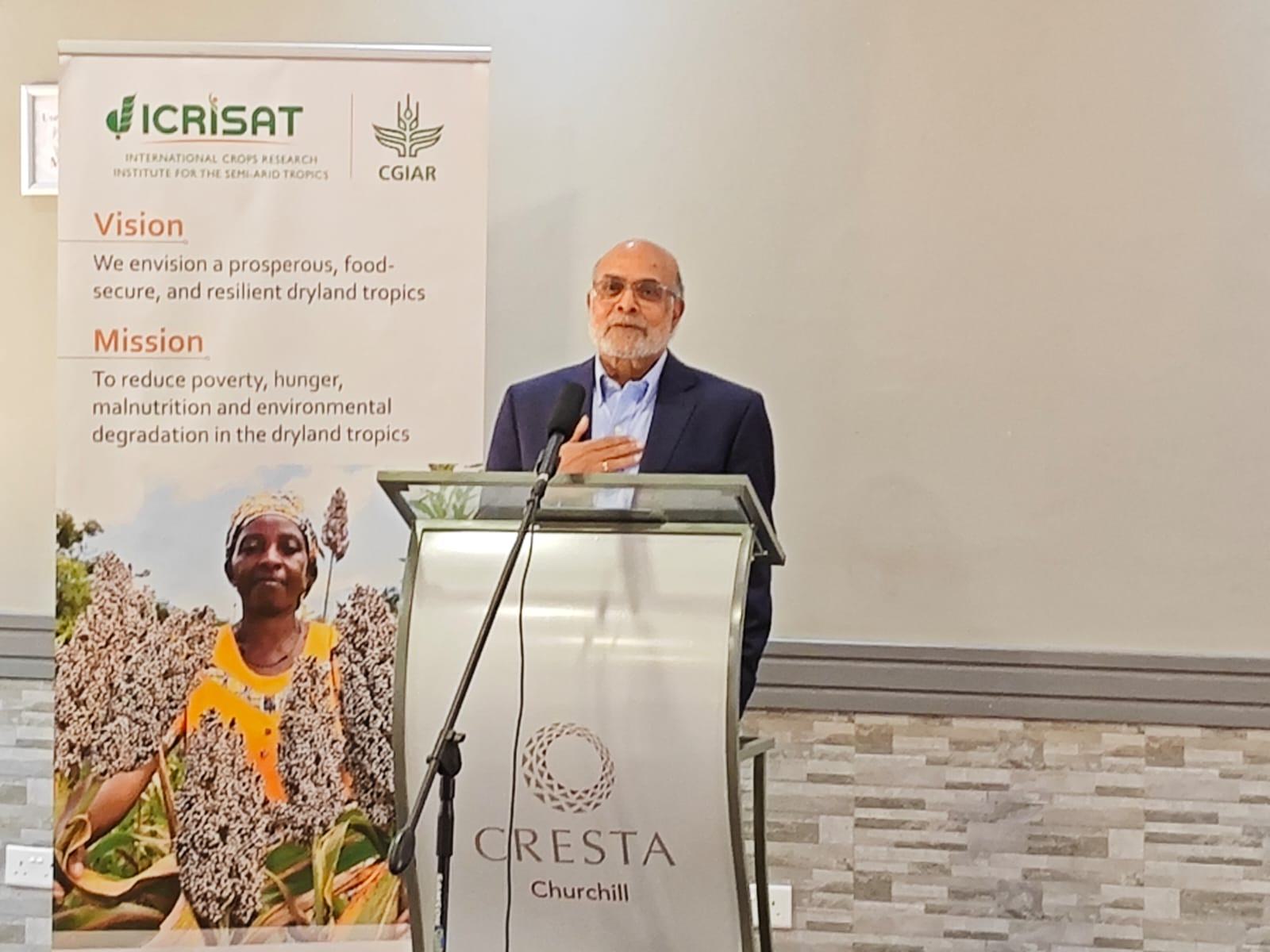 Outgoing ICRISAT Board Chair, Professor Prabhu Pingali. Outgoing ICRISAT Board Chair, Professor Prabhu Pingali.