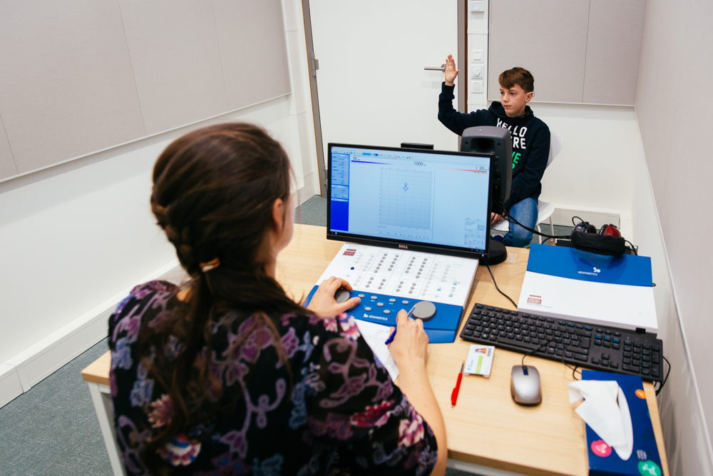 Opvolging van een patiënt met een cochleair implantaat/ © UZ Leuven