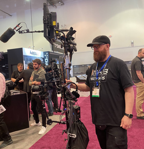Walter van Dusen Documents the Trade Show Floor with ‘Rolling Interview Studio’ Stand and Sound Devices MixPre-3 II