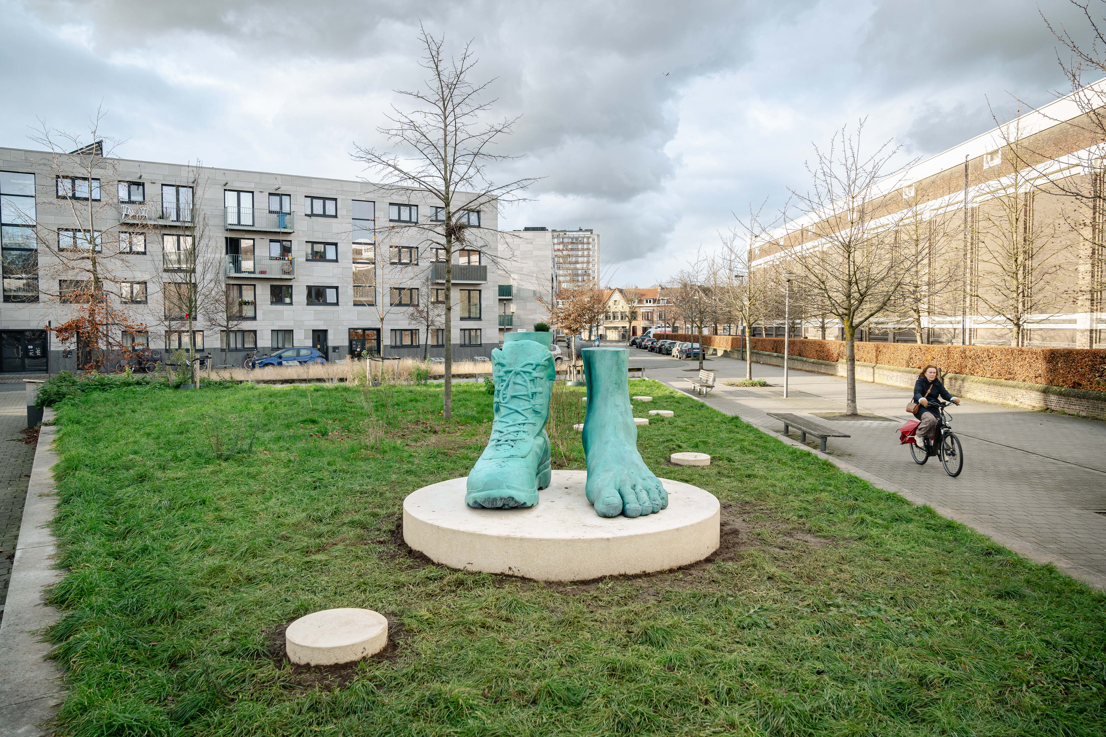 Inhuldiging nieuw kunstwerk Guy Woueté in Borgerhout