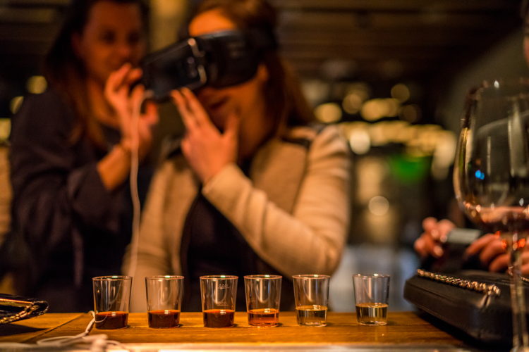 Virtual reality wine tasting
