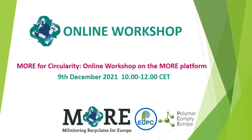 Preview: MORE for Circularity: Online Workshop on the MORE platform