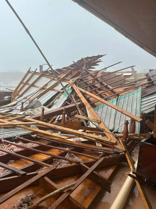 Captured Images from Hurricane Beryl. All Rights to the Owner.