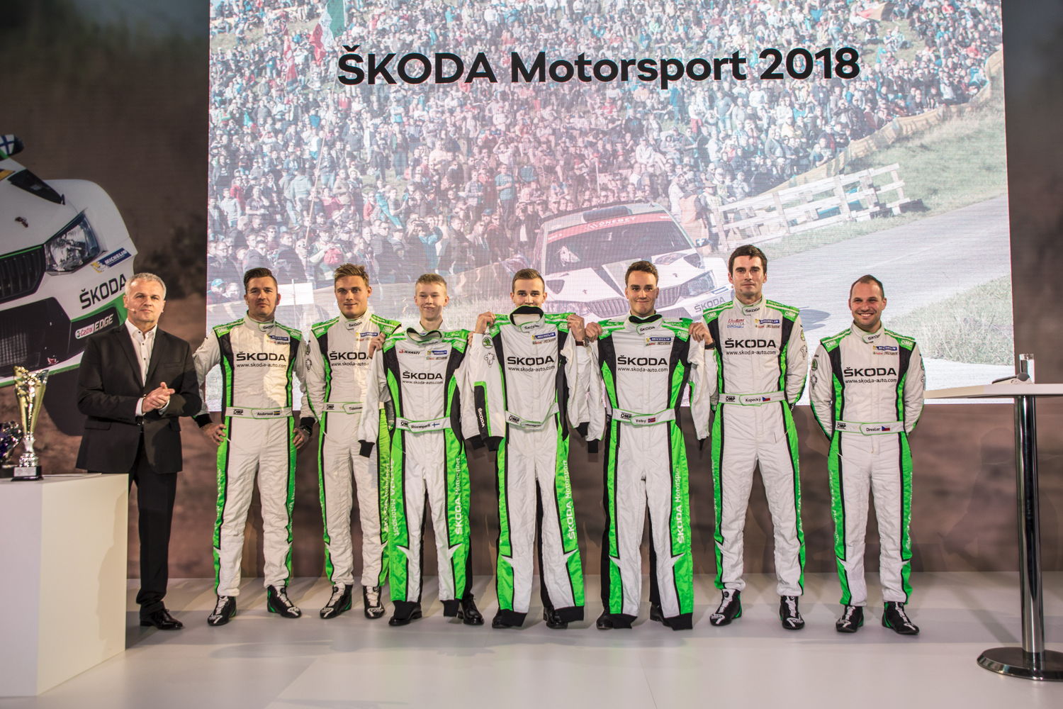 ŠKODA Motorsport presented the crews for 2018 at press conference in Mladá Boleslav on 12 December 2017.