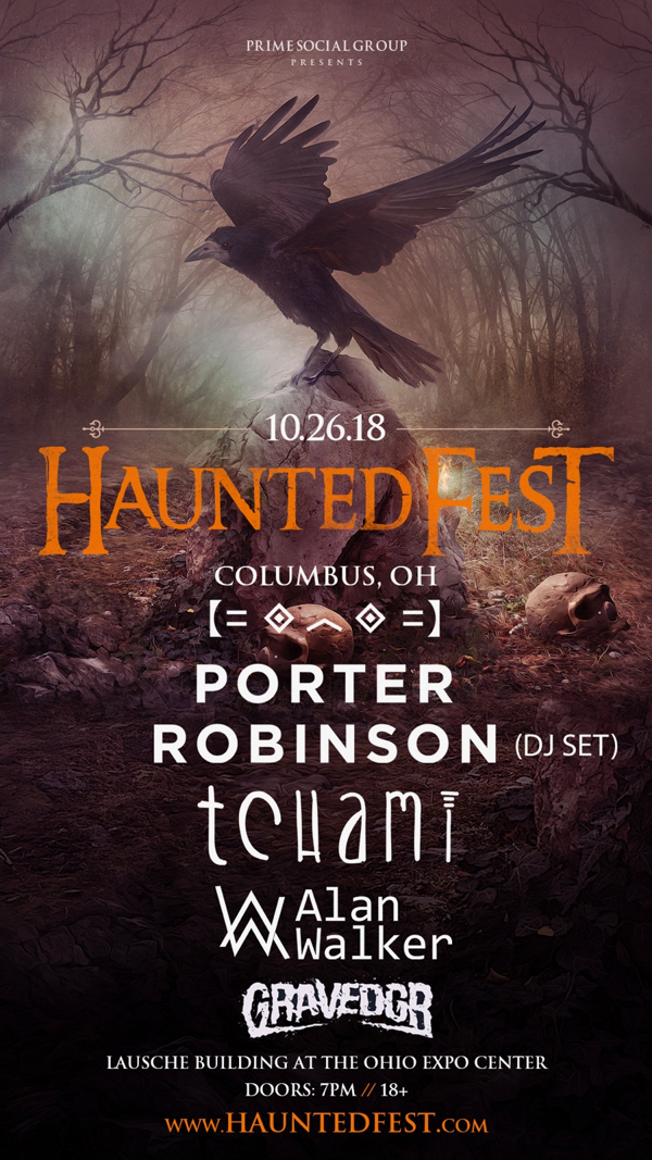 Tchami + Alan Walker To Stack the Bill for Ohio’s + Indiana’s Largest Halloween Party, Haunted Fest on October 26th