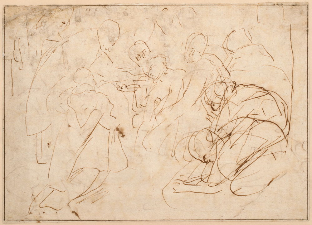 STUDIE VOOR DE LAATSTE COMMUNIE VAN FRANCISCUS VAN ASSISI
Ca. 1618/19
Peter Paul Rubens
