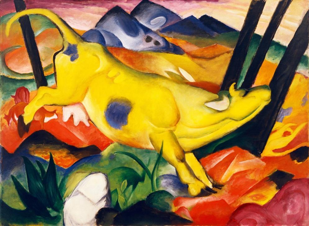 AKG42981 The yellow cow, 1911. Franz Marc. © akg-images