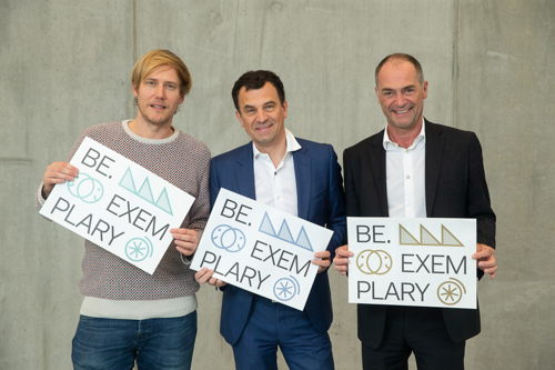 <p>Manu Heytens (EVR), Hans De Cuyper (AG) en Philippe Monserez (AG Real Estate)</p>
