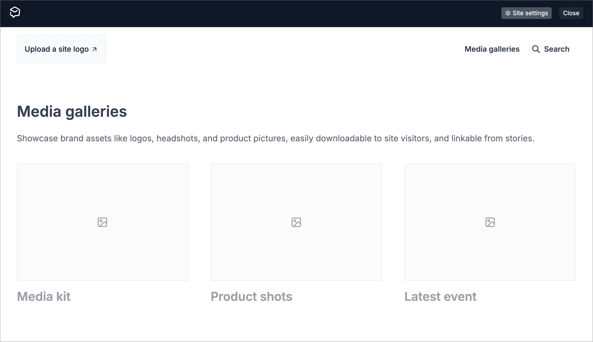 Previewing your site now highlights missing elements you can add, including site logo and media galleries. Previewing your site now highlights missing elements you can add, including site logo and media galleries.