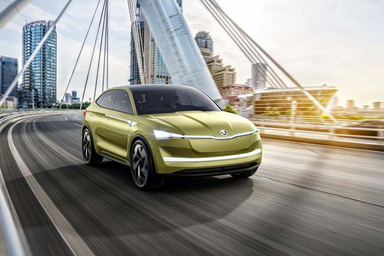 VISION E is the name of the first purely electrically powered concept car in the long-established Czech brand's history, which spans over 120 years, and bears unmistakable features of the ŠKODA design language with its futuristic design.