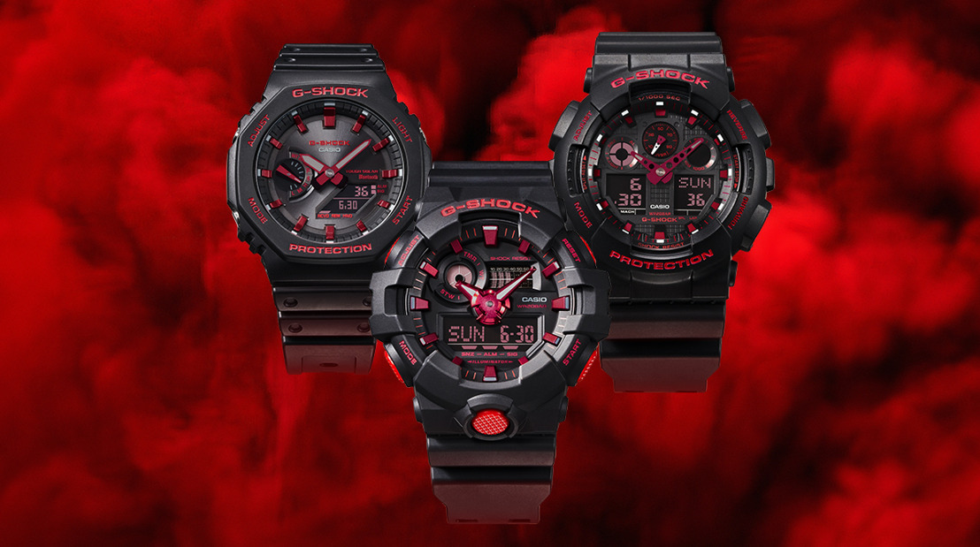 Con un color rojo intenso y un estilo industrial: G-SHOCK lanza la serie Ignite Red