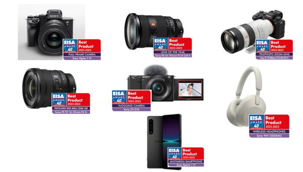 Sony kammar hem åtta utmärkelser vid 2022 EISA Awards – däribland ”Bästa Full-Frame kamera” för Alpha 7 IV och ”Bästa multimedia-smartphone” för Xperia 1 IV
