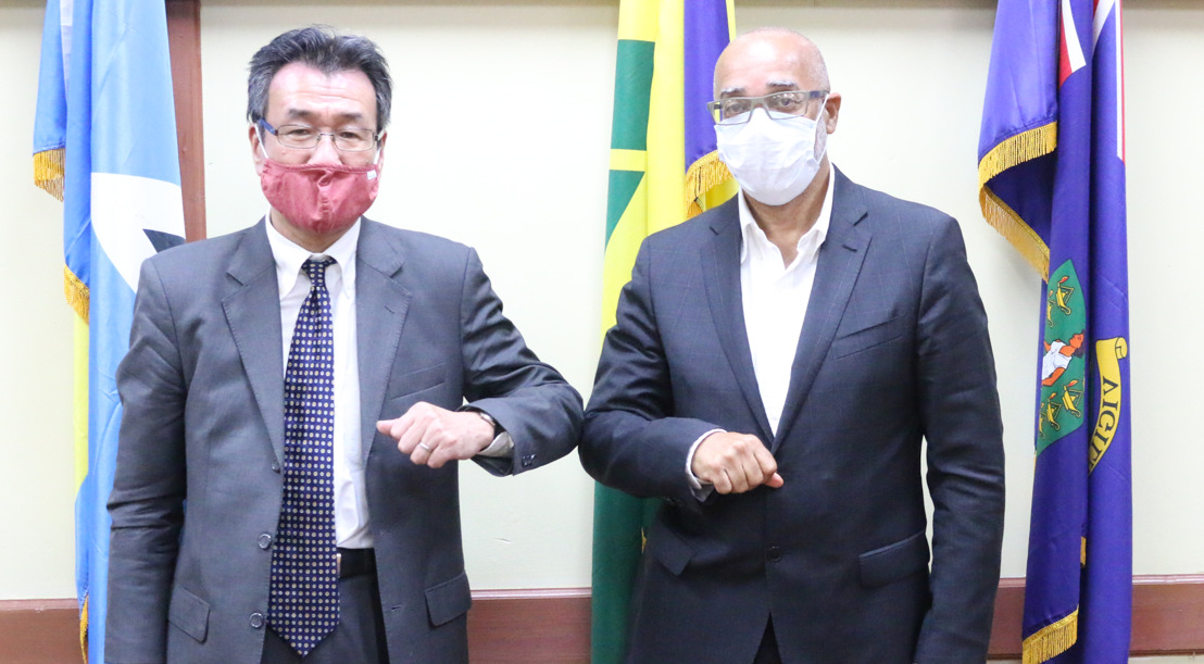 Non-Resident Ambassador of Japan pays courtesy call on the Director General of the OECS