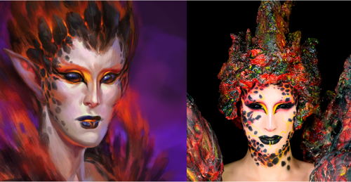 German Drag Queen Vava Vilde's Look with Elf Avatar