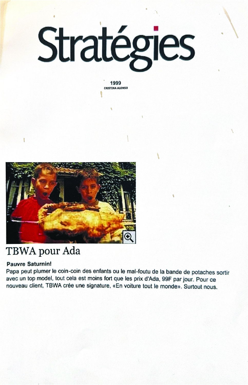 FRED & FARID / Stratégies / 1999