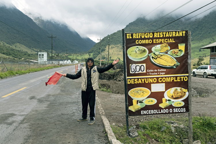 Restaurante en carretera de Ecuador