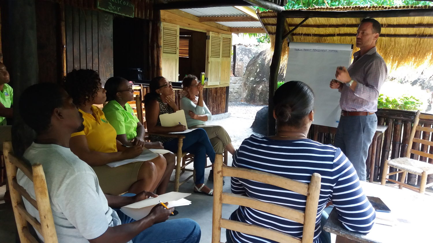 Fond Gens Libre residents at Training Session