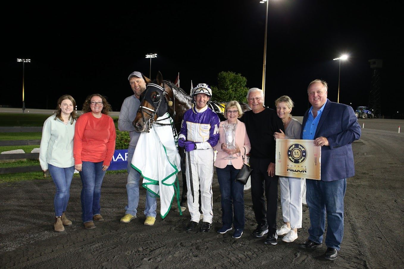 T C I in the winner's circle for the William Wellwood Memorial Final on August 26, 2023 at Woodbine Mohawk Park (New Image Media)