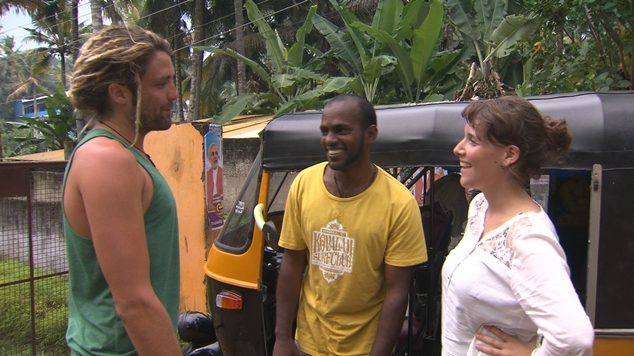 Sofie Peeters en Jelle Rigole in India