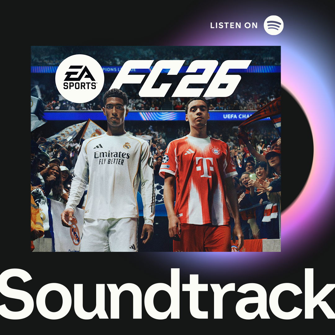 EA SPORTS FC™ dévoile l’exceptionnelle bande-son de FC 26, avec pour la première fois un footballeur professionnel sur une bande-son FC
