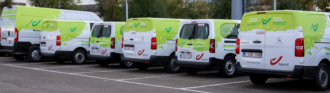 Letters and parcels delivered by electric vehicle to inhabitants of Eupen and Kettenis