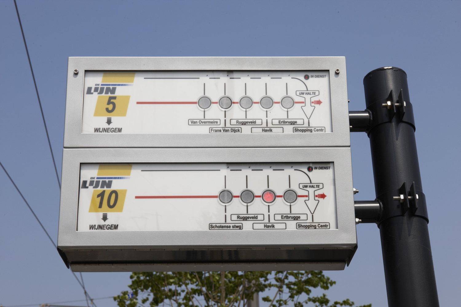 Het Antwerpse Infotramsysteem wordt geleidelijk aan vervangen.
