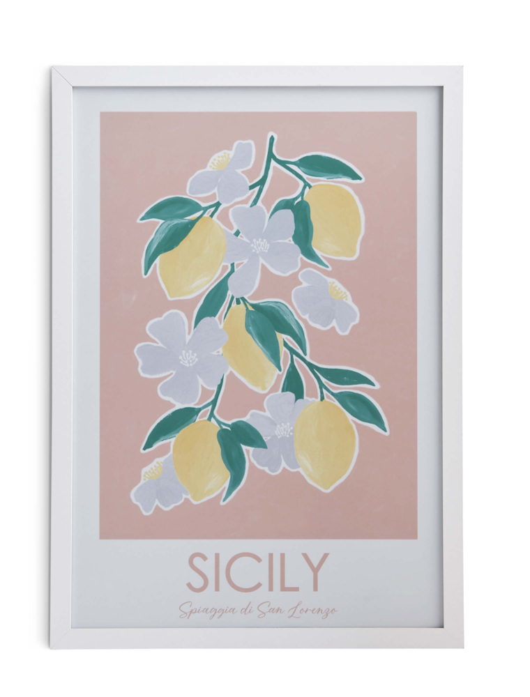 Habitat Fresh Vintage Sicily Wall Art, £12
