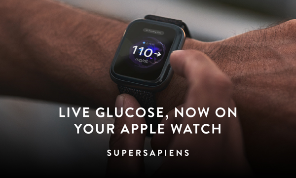 Supersapiens Live-Glukosewerte jetzt auf der Apple Watch verfügbar