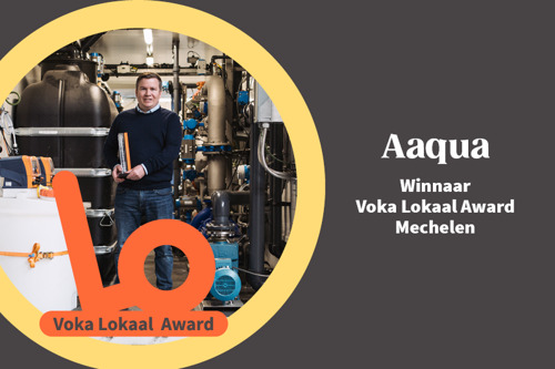 Waterzuiveraar Aaqua wint Voka Lokaal-award Mechelen
