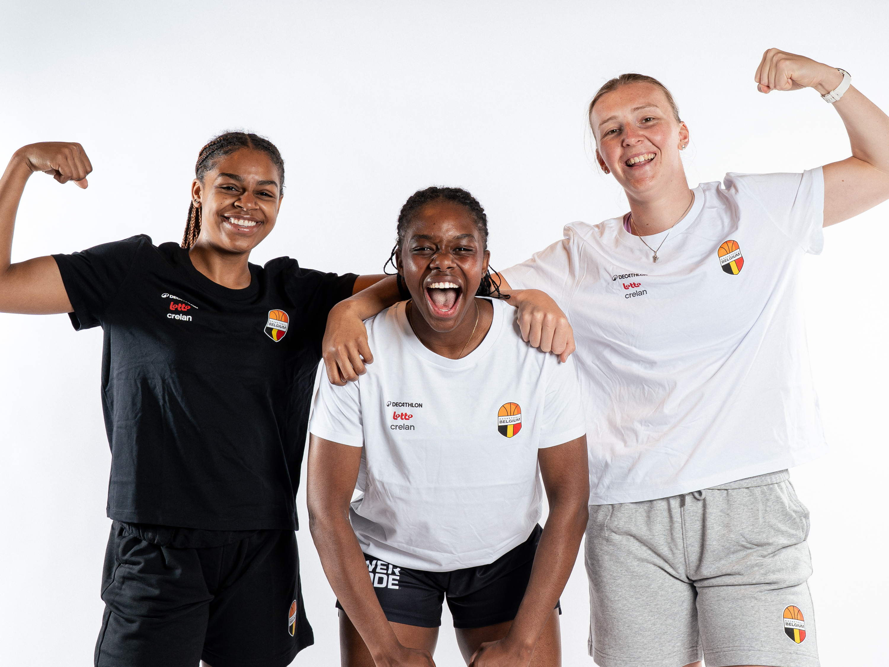 Toutes les équipes nationales belges de basketball joueront désormais en tenues Decathlon