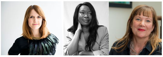 L-R: Anna Burles, Tola Ojuolape, Harriet Forde L-R: Anna Burles, Tola Ojuolape, Harriet Forde