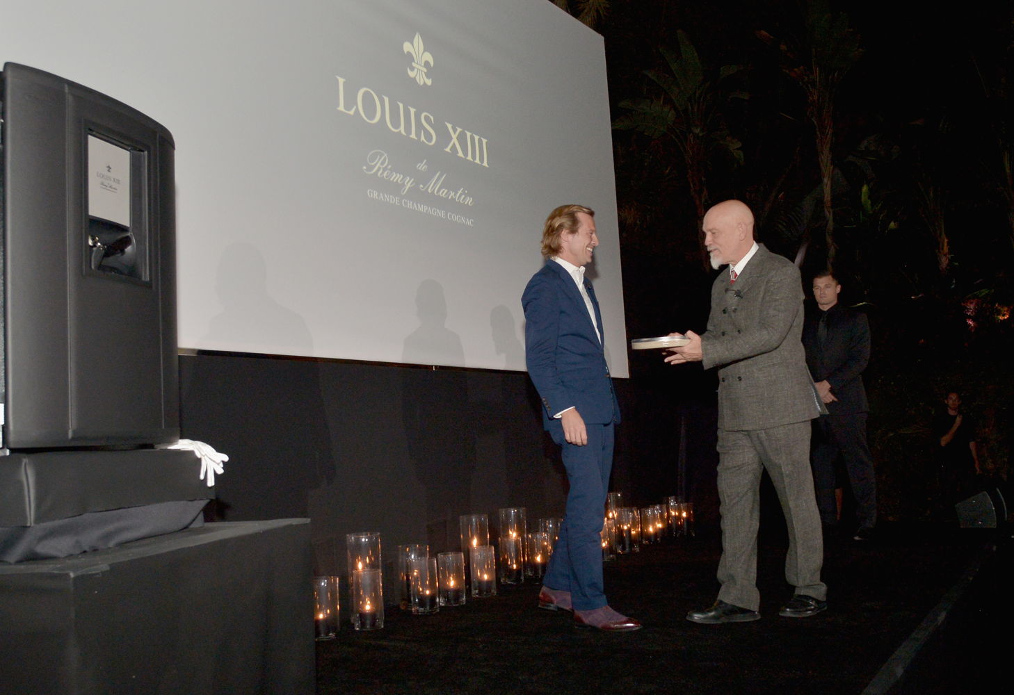John Malkovich and LOUIS XIII CEO Ludovic Du Plessis