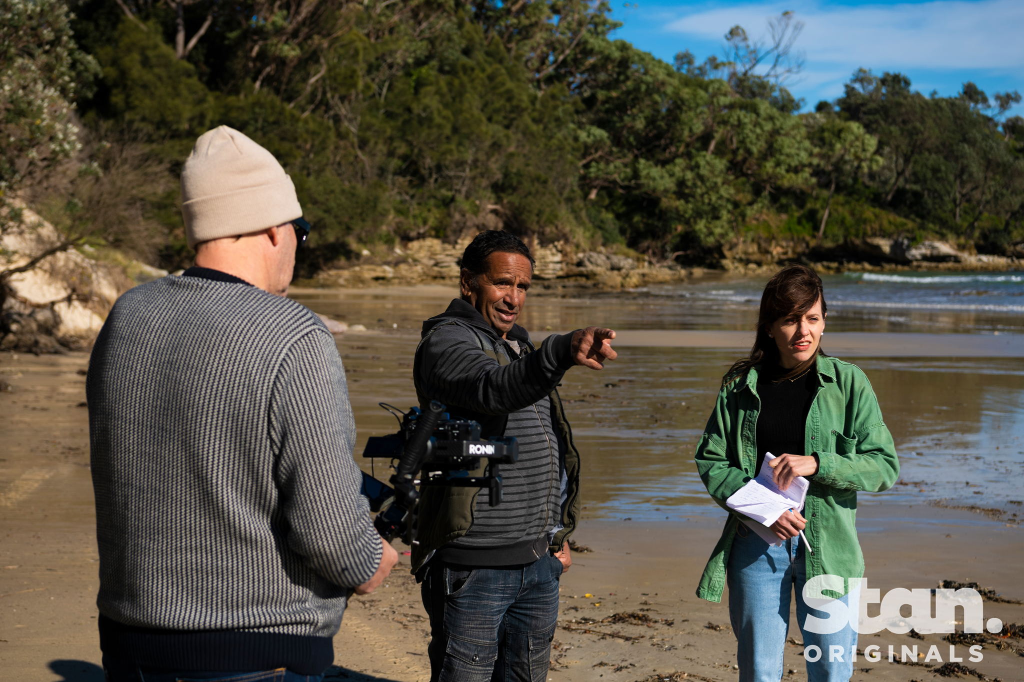 Wreck Bay Aboriginal community member Nick Carter with Carrie Fellner