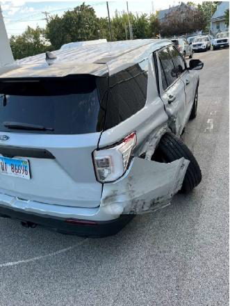 Rear Damage of Troop 6 Squad Car