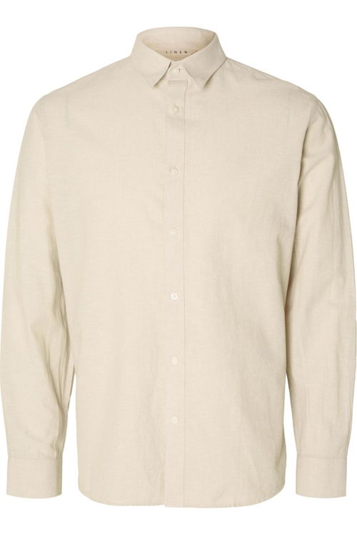 Selected_Shirt SEL Slhslimnew-Linen Shirt Ls Noos_JUTTU_€49,99