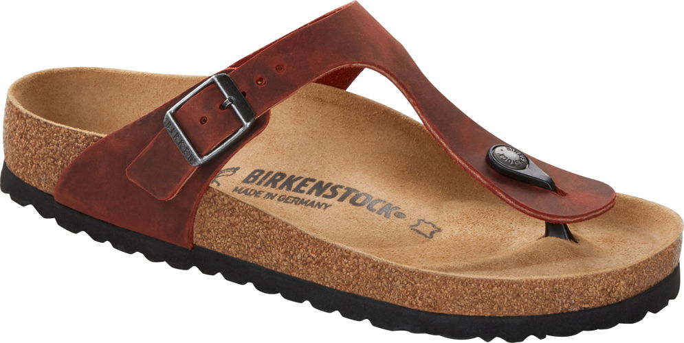 Birkenstock-1015546-Gizeh Earth Red oiled leather-94,95 Ôé¼