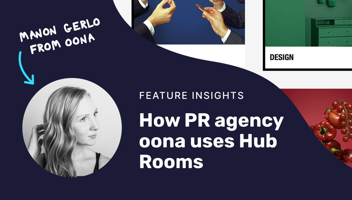How oona uses hub rooms to organize content
