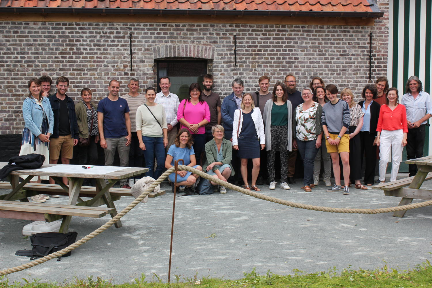 Afsluitend stakeholdersmoment met partners op 21 juni 2022 in Huysmanhoeve – uiterste links gedeputeerde Leentje Grillaert