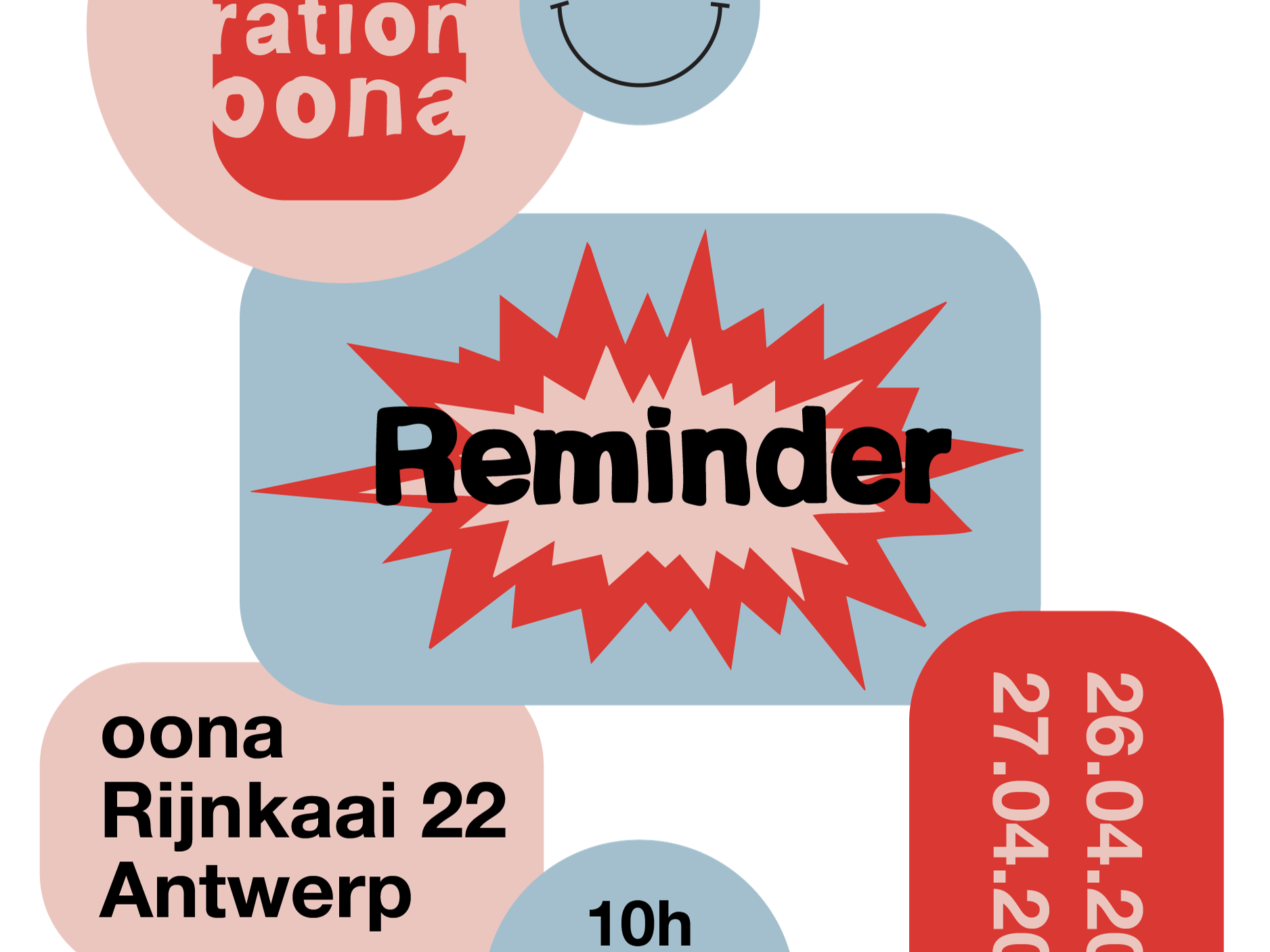 Petit Rappel - Invitation : oona Welcome Days