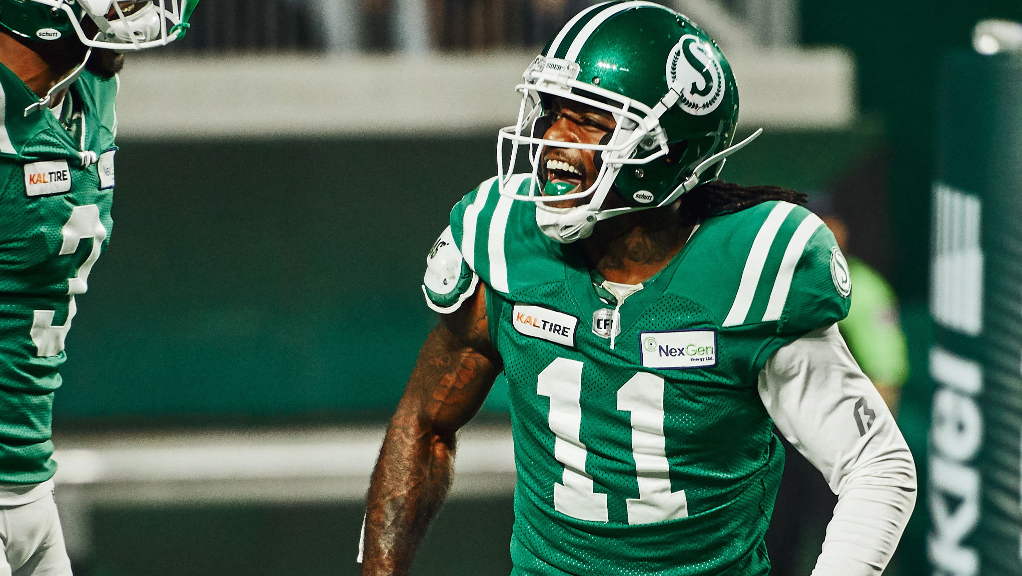 Gainey is no stranger to Chris Jones' defence after some tremendous seasons in Saskatchewan. Gainey's best year came in 2017 under Jones when the DB had 10 interceptions. Photo credit: Saskatchewan Roughriders.