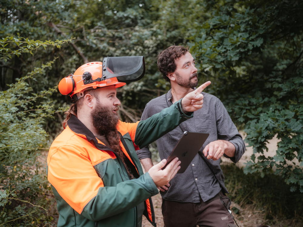 App being used in the forest 1