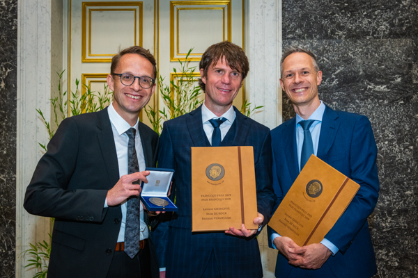 Drie economen ontvangen de Francqui-Prijs 2019 uit de handen van Zijne Majesteit de Koning