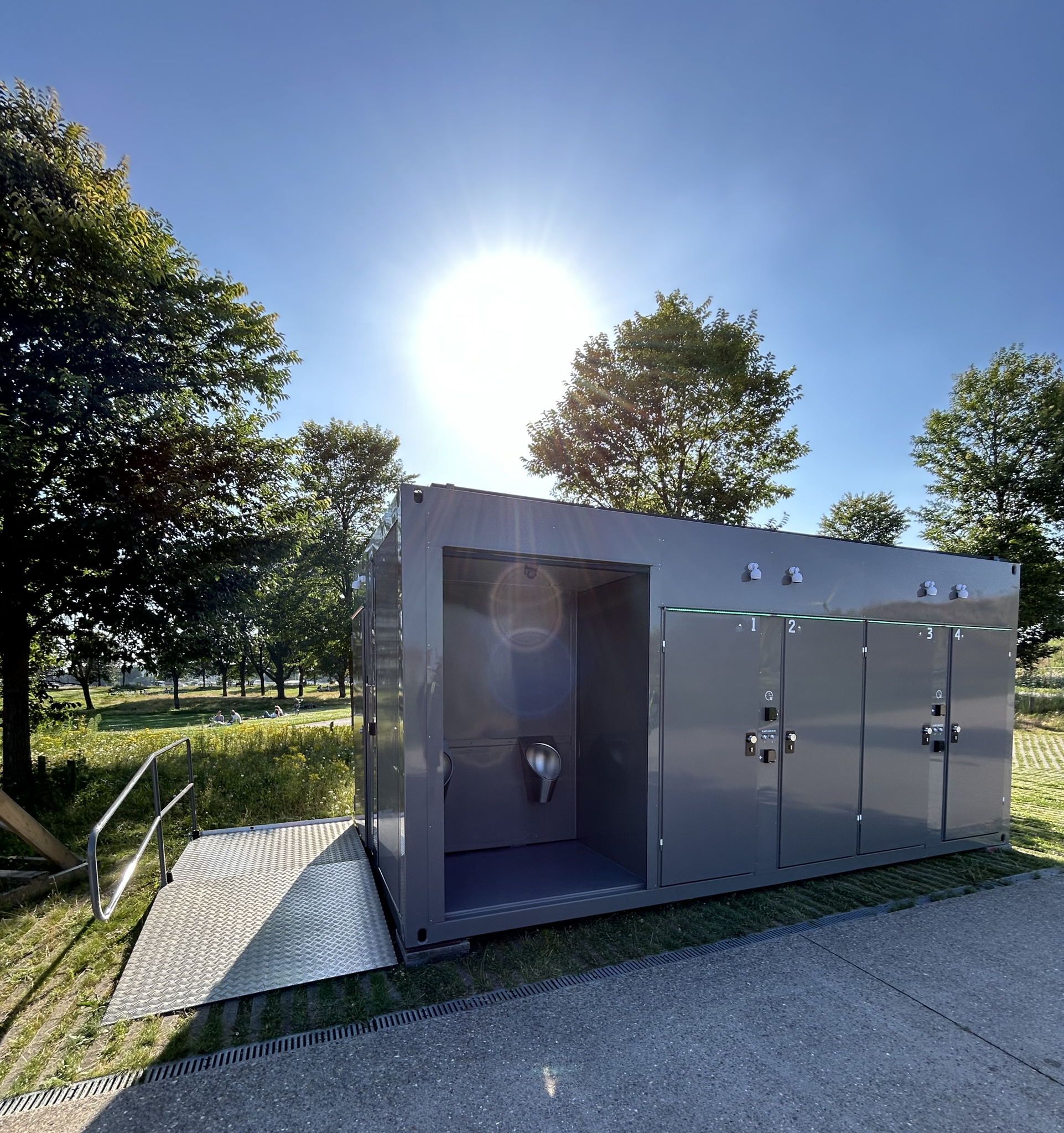 Sanitaire unit Droogdokkenpark © stad Antwerpen