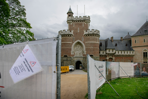 Chantier de restauration du Château de Gaasbeek