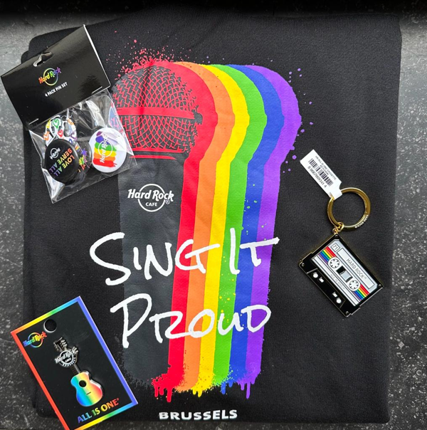 Hard Rock Cafe® Brussel steunt de Pride Month met speciale merchandise