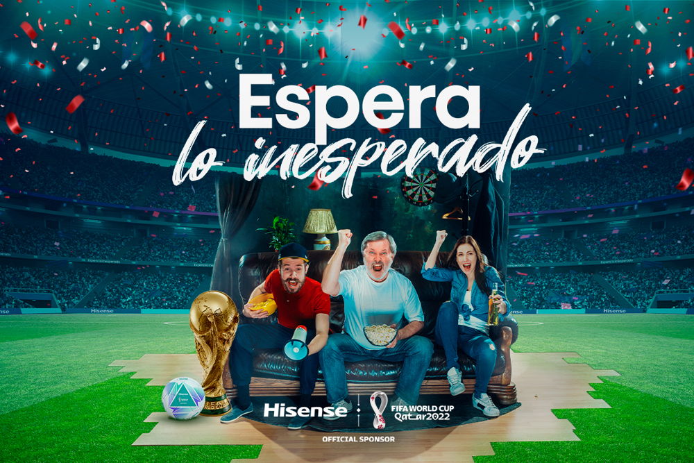 Espera lo inesperado, la nueva campaña de Hisense para la Copa Mundial de la FIFA Qatar 2022™ 1
