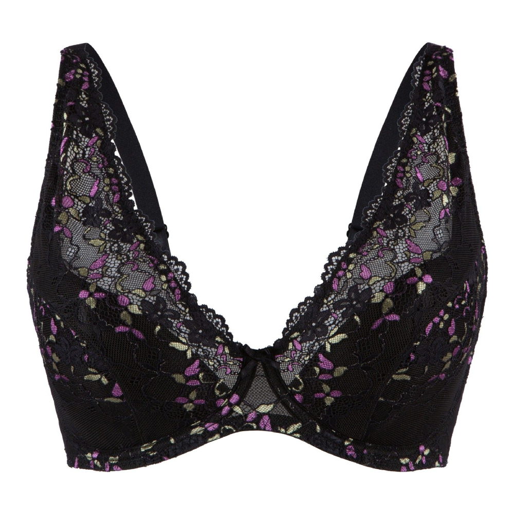 LingaDore FW25 1400 6 TrianglePlungeBra BlackMultiColour 49 95 EUR