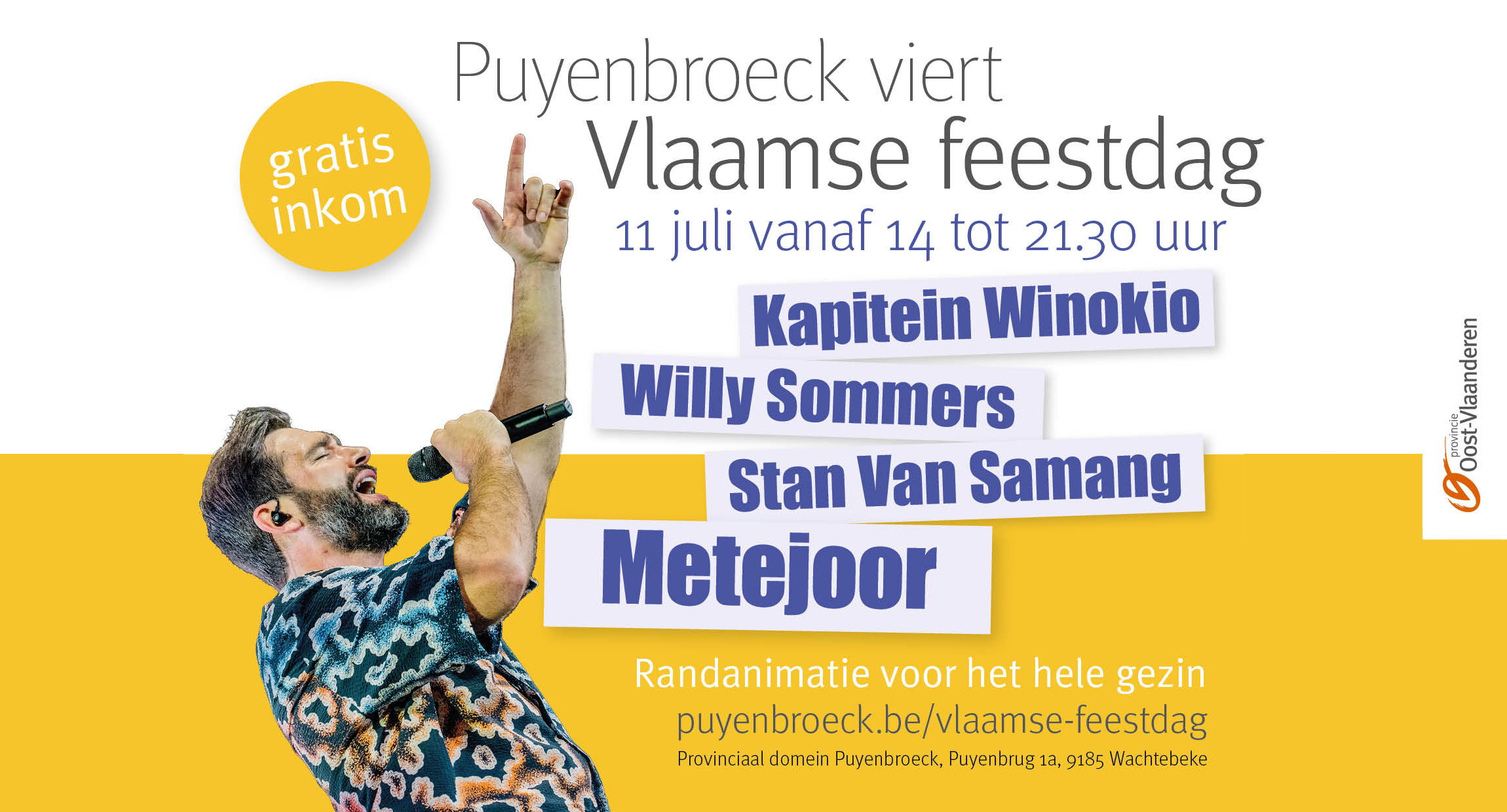 Vier de Vlaamse Feestdag in domein Puyenbroeck