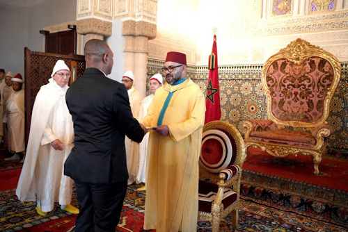 AMBASSADOR OF THE EASTERN CARIBBEAN STATES PRESENTS LETTERS OF CREDENCE TO HIS MAJESTY KING MOHAMMED VI OF MOROCCO